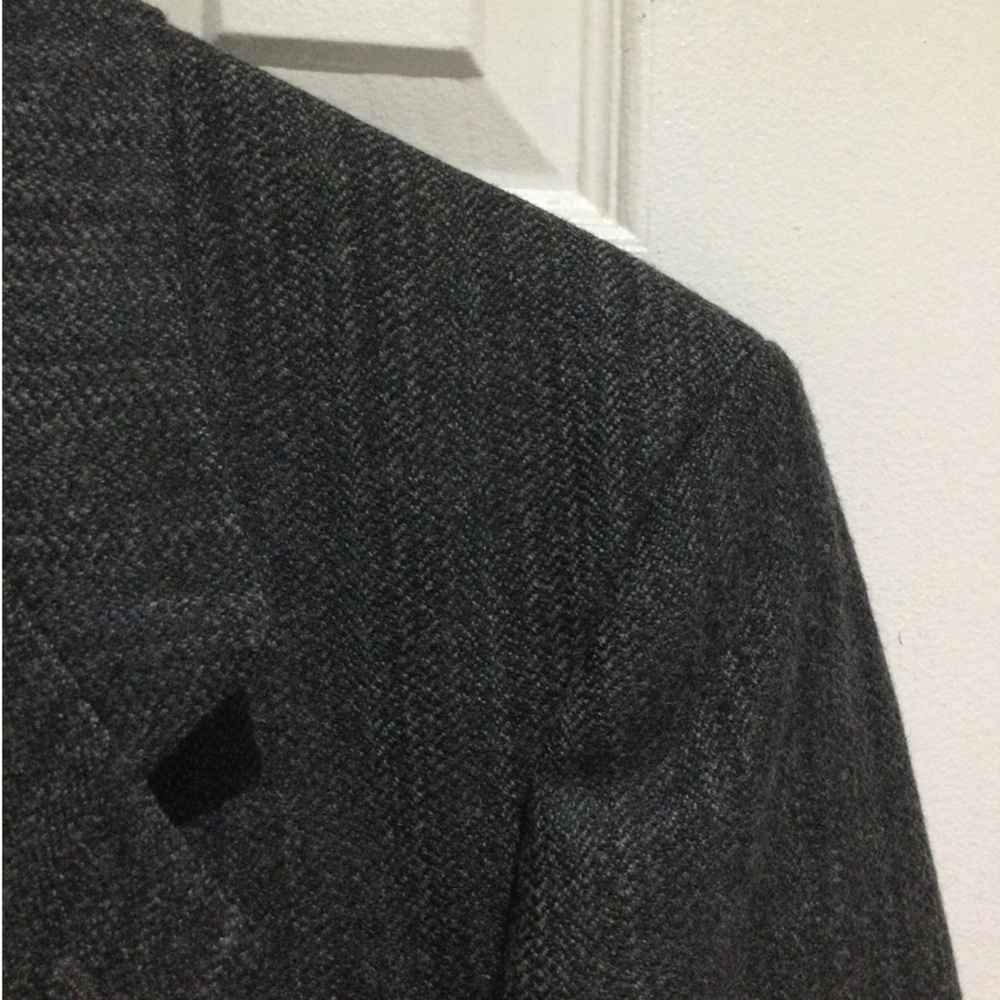 Men’s Vintage 100% Virgin Wool Gray Sport Coat - Picture 4 of 5